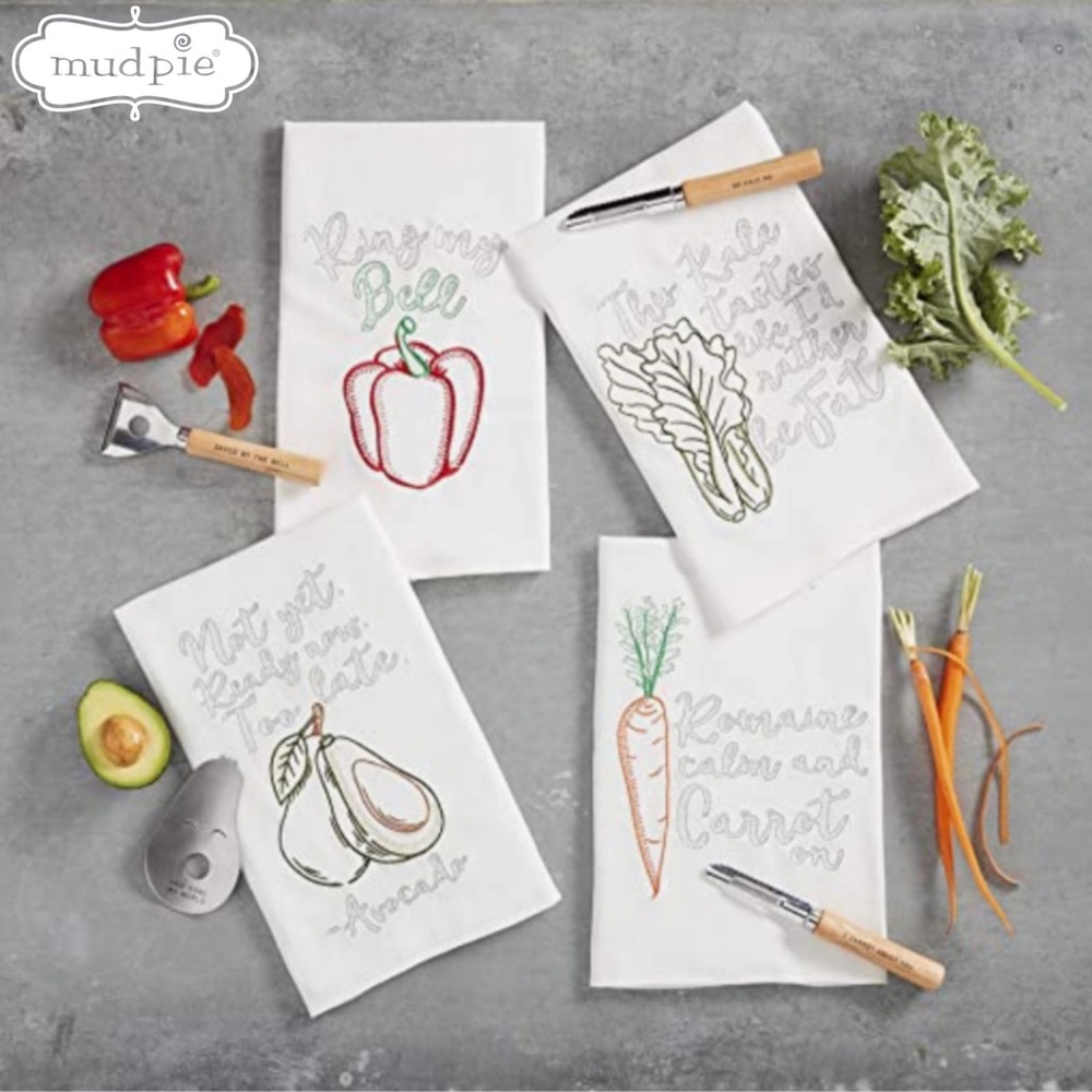 Mud Pie Kitchen Tea Towel with Tool